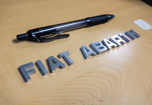 WJ408-FP-BC23-- FIAT ABARTH CUSTOM LETTERING