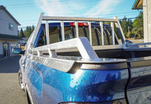 BLUE GMC HEADACHE RACK AND RAILS (32)