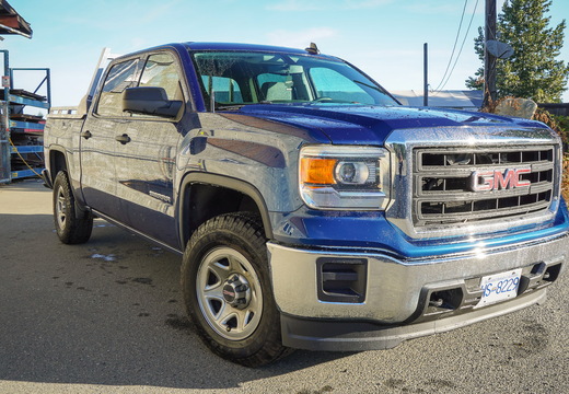 BLUE GMC HEADACHE RACK AND RAILS (47)