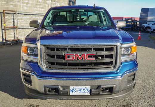 BLUE GMC HEADACHE RACK AND RAILS (53)
