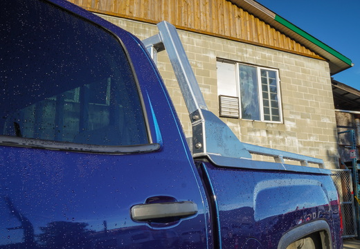 BLUE GMC HEADACHE RACK AND RAILS (56)