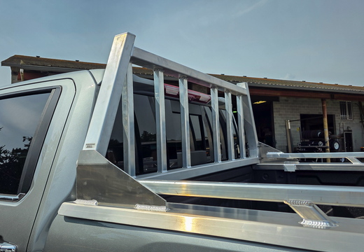 Silver Chevy Headache Rack and Rails (20)