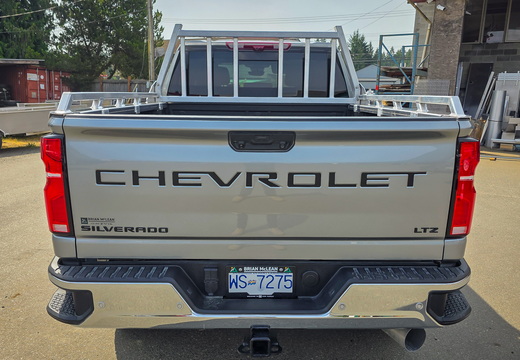 Silver Chevy Headache Rack and Rails (11)